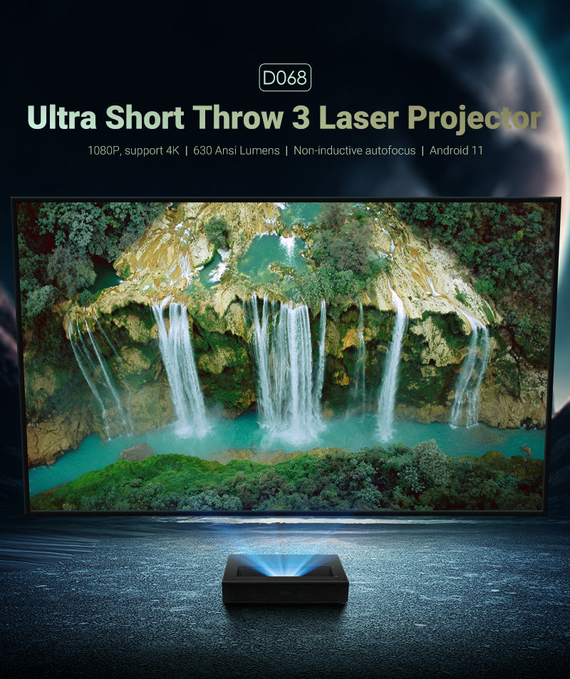D068 Ultra Short Throw 3 Laser Projector