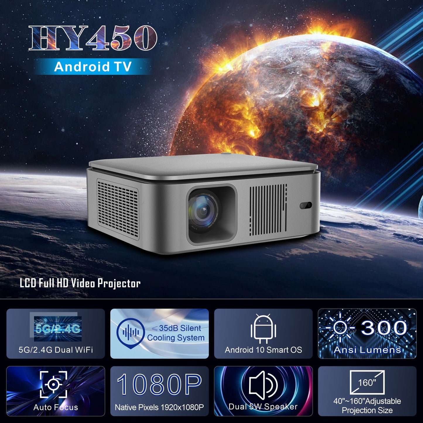 HY450 LCD portable projector